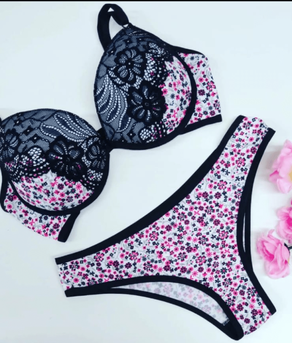 Kit C/12 Conjuntos de Lingerie Atacado