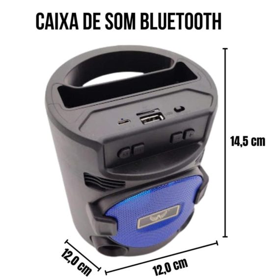 Caixa de som Atacado Dropshipping Revenda de longa duração Bluetooth portátil alta severa e severa Entrada pendrive, USB, cartão SD RadioFM