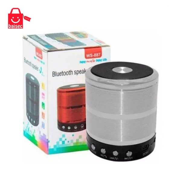 Mini caixa de som 887 Bluetooth USB Original