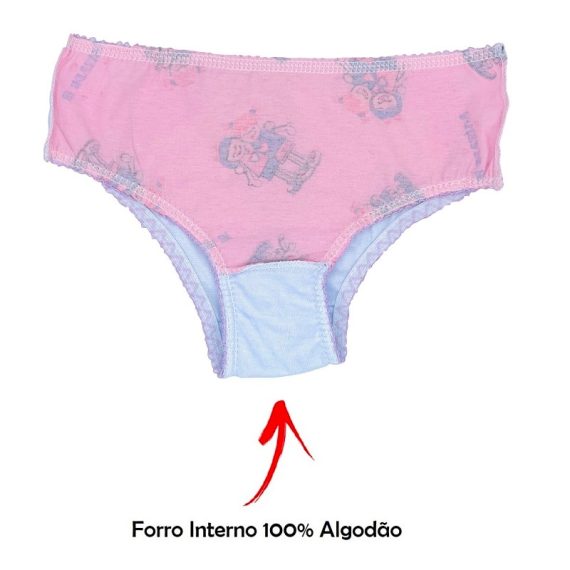 Kit c/10 Calcinha Infantil Atacado