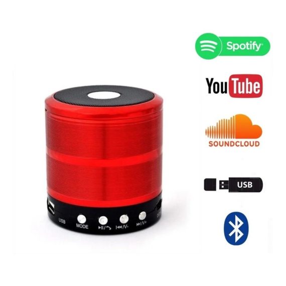 Mini caixa de som 887 Bluetooth USB Original