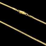 Kit Corrente Veneziana Atacado Revenda Dropshpping Fecho canhão- 60cm x 2mm x 12,3g + pingente Crucifixo com pedras zircônia 2,6g x 3cm x 2mm – Joia 18 k – 7 banhos + verniz cataforetico