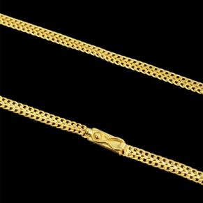 Kit Corrente Atacado Revenda Dropshpping Grumet Soldada Fecho Gaveta – 70cm x 3,3mm x 8,5g + Pingente de crucifixo placa com rosto de Jesus 2,5g x 2 x 2 -Joia 18 k – 7 banhos + verniz cataforetico