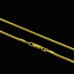 Kit Corrente Atacado Revenda Dropshpping Veneziana Fecho Canhão (tam 60cm x esp 2mm x 13g) + Pingente Crucifixo Vazado com Textura ( 4,7cm x 3cm) – Joia 18k