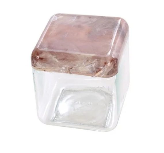 Pote Vidro Tendenza Atacado Revenda Dropshpping Quadrado Tampa Carrara 750 Ml Invicta
