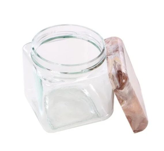 Pote Vidro Tendenza Atacado Revenda Dropshpping Quadrado Tampa Carrara 750 Ml Invicta