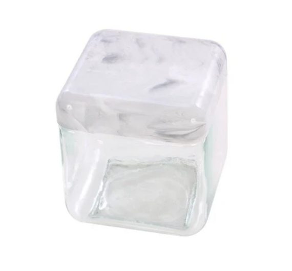 Pote Vidro Tendenza Atacado Revenda Dropshpping Quadrado Tampa Carrara 750 Ml Invicta