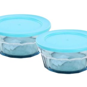 Kit 2 Tigelas Atacado Revenda Dropshpping Laguna Com Tampa 750 Ml Vitazza