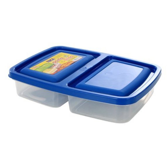 Porta Frios Duplo Atacado Revenda Dropshpping Retangular Com Tampa 1250ml