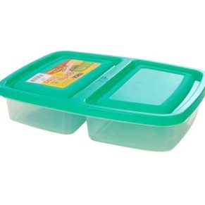 Porta Frios Duplo Atacado Revenda Dropshpping Retangular Com Tampa 1250ml