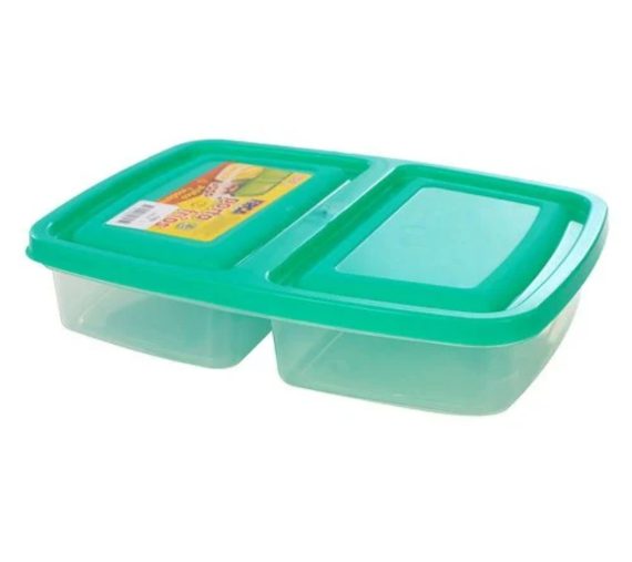 Porta Frios Duplo Atacado Revenda Dropshpping Retangular Com Tampa 1250ml