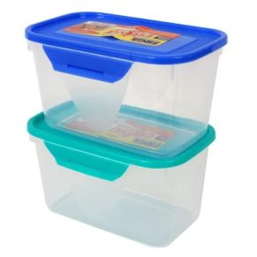 Pote Multiuso Atacado Revenda Dropshpping Retangular Tampa Com Trava 500 Ml