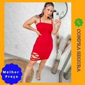 Kit c/10 vestidos canelado Atacado