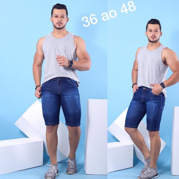 Kit c/5 Bermudas Jeans no Brás
