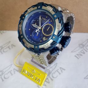 Relógio Invicta 18k Thunderbolt AAA+ Prata com Azul 21361 – AAA+