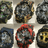 Kit com c/10 Gshock Ga100 Automático Camuflado Atacado