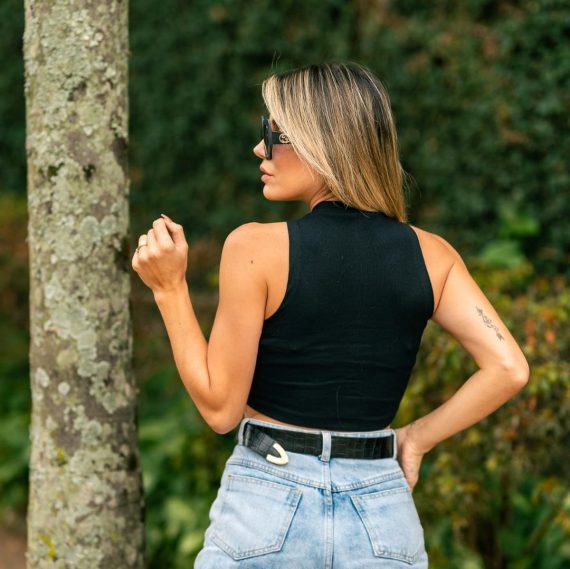 Kit C/10 Cropped Atacado Zara Tecido Ribana