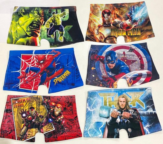 Kit C/10 Cuecas Infantil Masculina Sublimada Atacado