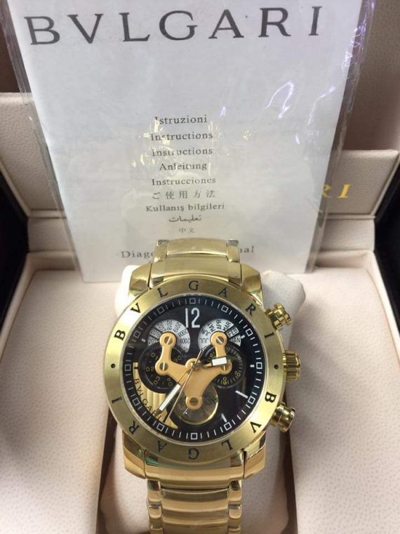 Relógio De Luxo Bvlgari Automático AAA+ Fundo Transparente Atacado