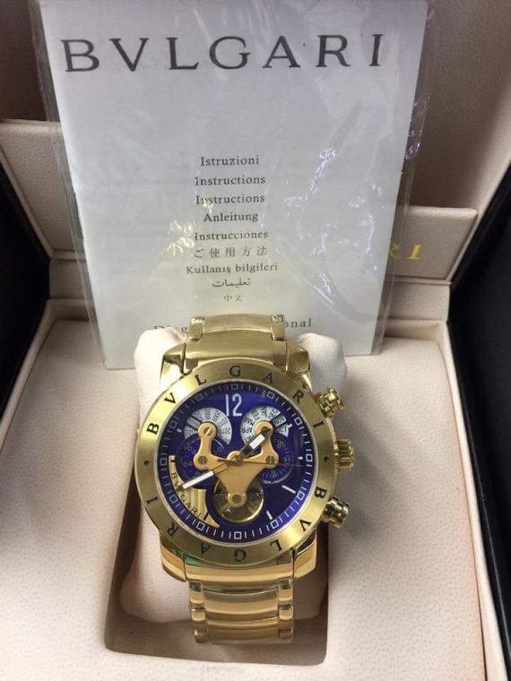 Relógio De Luxo Bvlgari Automático AAA+ Fundo Transparente Atacado