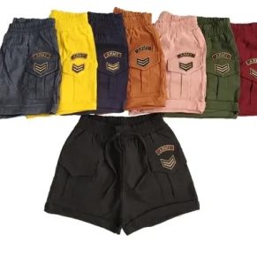Kit C/6 Bermuda Shorts Mini Short Jogger Army Militar Joguer Bolsos