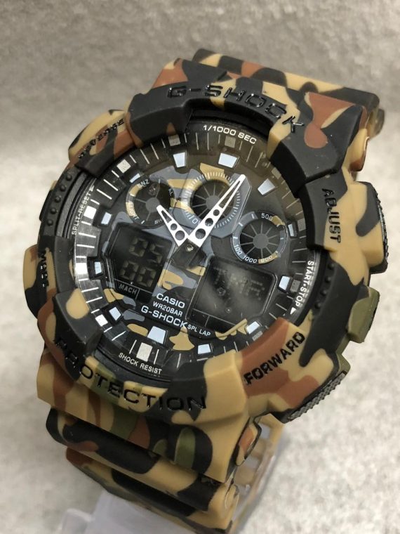 Kit com c/10 Gshock Ga100 Automático Camuflado Atacado
