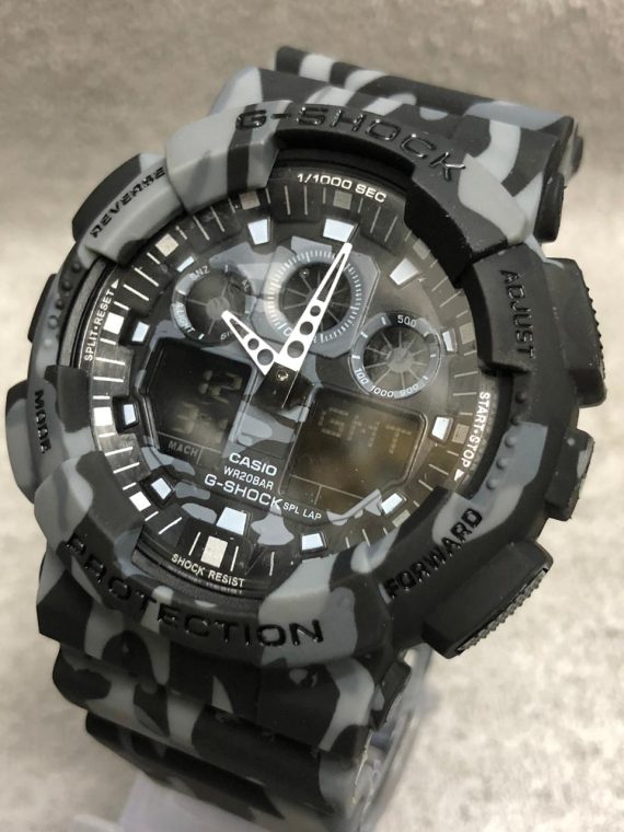 Kit com c/10 Gshock Ga100 Automático Camuflado Atacado