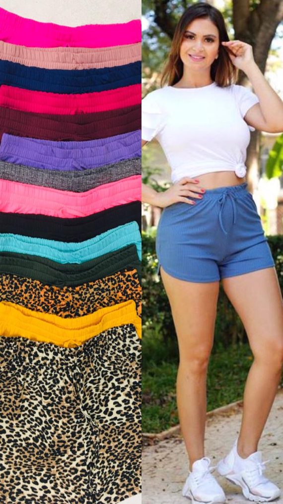 Kit C/10 Shorts Feminino no Brás