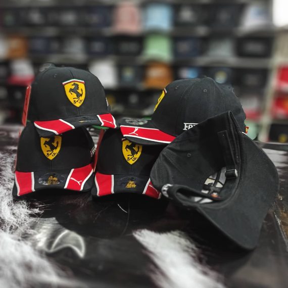 Kit C/6 bonés Ferrari no atacado Revenda Dropshpping