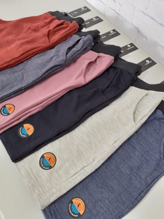 Kit com 5 Bermudas Moletom 1 Linha Atacado