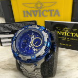 Relógio Invicta 18k Thunderbolt AAA+ Prata com Azul 21361 – AAA+