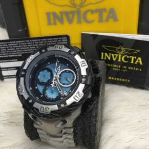 Relógio Invicta 18k Thunderbolt AAA+ Prata com Azul 21361 – AAA+