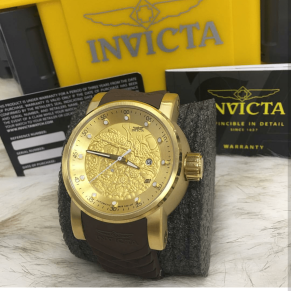 Relógio Invicta Yakuza Automatico AAA+ Marrom 19546 Atacado