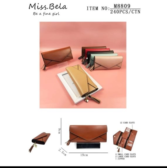 Kit c/ 6 peças Carteira Feminina Atacado Revenda Dropshpping