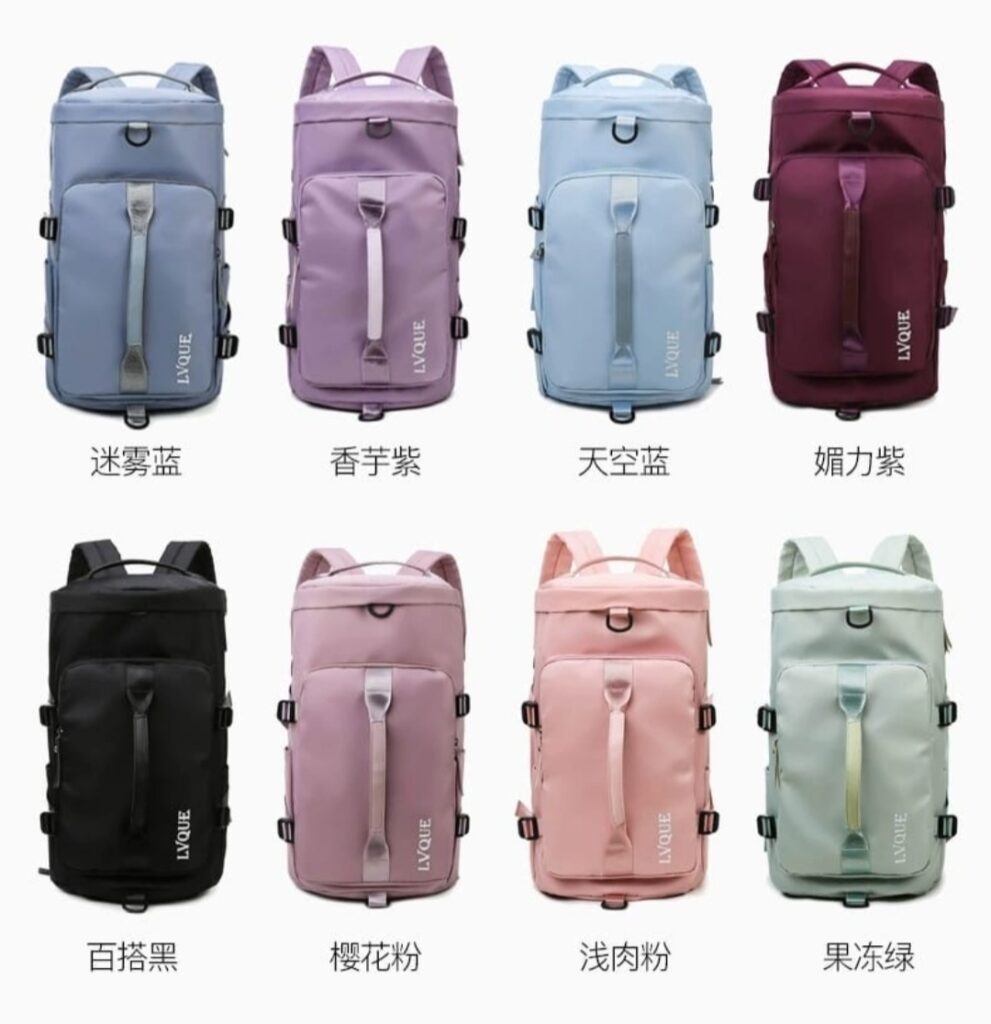 Kit c/ 6 peças Bolsa Academia Atacado Revenda Dropshpping