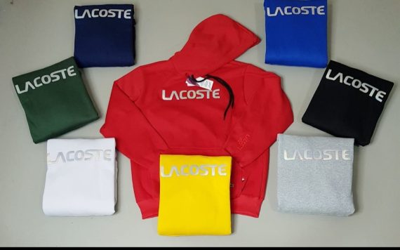 kit com C/05 Blusas Moletom Lacoste Atacado Masculina 3 cabos