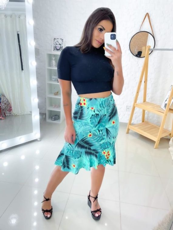 KIT C/10 SAIA PEPLUM ATACADO