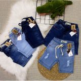 KIT C/6 BERMUDA JEANS INFANTIL ATACADO