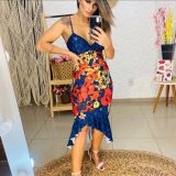Kit C/10 Vestido Feminino Rabo De Sereia Revenda 10 Estampas Variadas Atacado