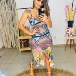 Kit C/10 Vestido Feminino Rabo De Sereia Revenda 10 Estampas Variadas Atacado