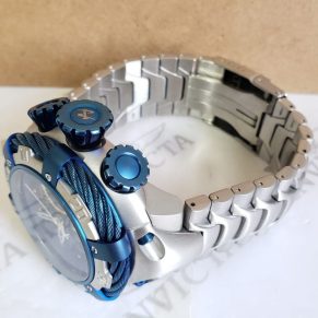 Relógio Invicta 18k Thunderbolt AAA+ Prata com Azul 21361 – AAA+