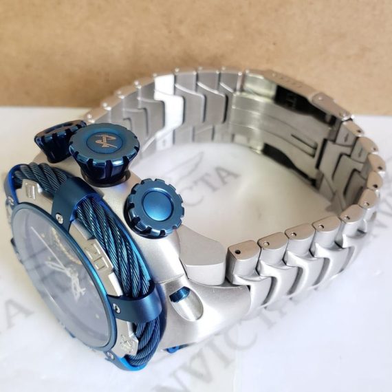 Relógio Invicta 18k Thunderbolt AAA+ Prata com Azul 21361 – AAA+