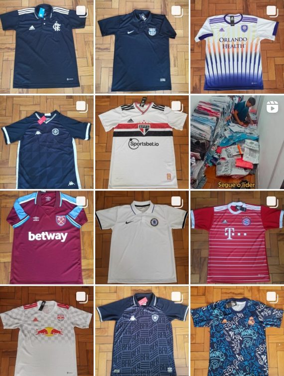 Kit c/5 Camisas de times nacionais 1 linha no atacado
