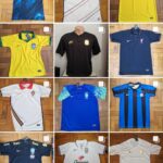 Kit c/5 Camisas de times nacionais 1 linha no atacado