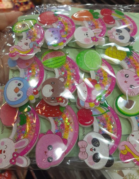 Bico de pato infantil brilho e paête a duzia atacado