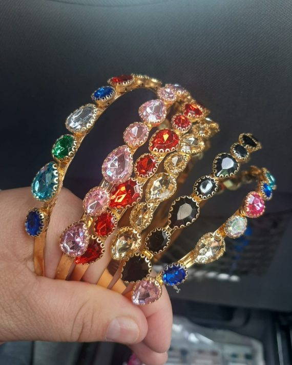Tiaras de pedra importadas lindas a duzia atacado