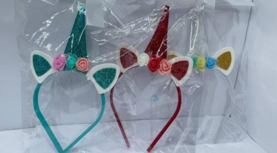 Tiara unicornio infantil a duzia atacado