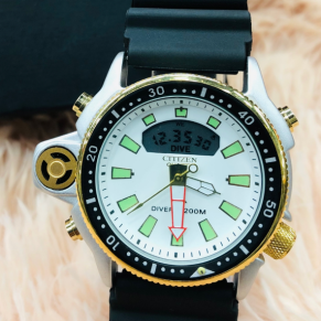 Relógio Citizen Aqualand No Atacado - Modelo Série Ouro - Pulseira de Borracha - À PROVA D'ÁGUA