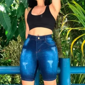 Bermuda Jeans Pedal Feminina para Atacado revenda no