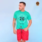 Camisa Gola Careca Masculina de poliéster para revenda no atacado